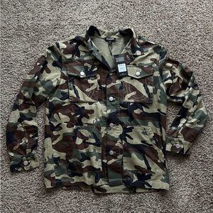 True Religion military Camo jacket New